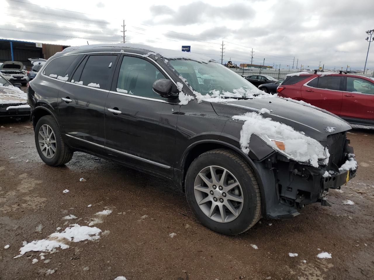 2013 Buick Enclave VIN 5GAKVCKDXDJ114083 Copart auction photo, front end / rear end damage thumbnail 4