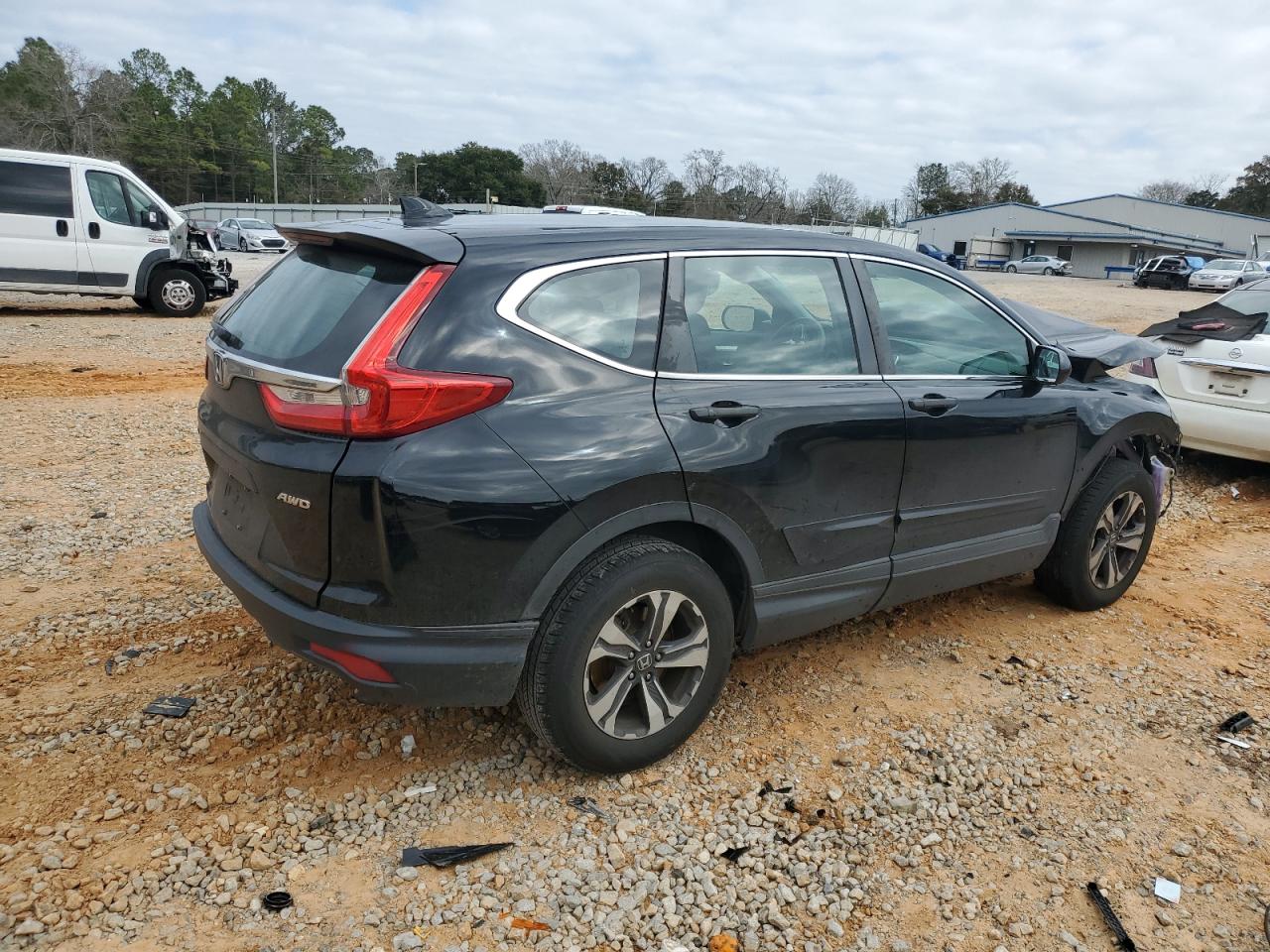 2018 Honda CR-V VIN 2HKRW6H34JH203890 Copart auction photo, front end / side damage thumbnail 3