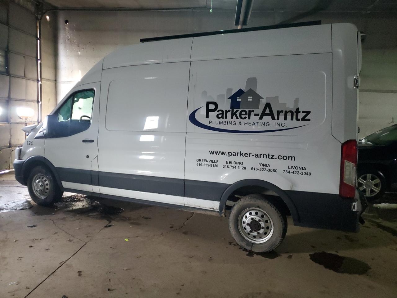 2022 Ford Transit VIN 1FTBR2X80NKA68123 Copart auction photo, all over damage thumbnail 2