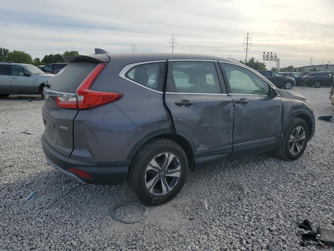 2017 Honda CR-V VIN 2HKRW6H31HH211116 Copart auction photo, all over damage thumbnail 3