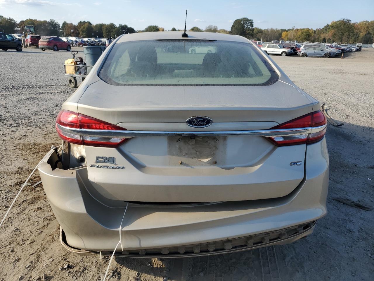 2018 Ford Fusion VIN 3FA6P0H76JR174718 Copart auction photo, side / rear end damage thumbnail 6