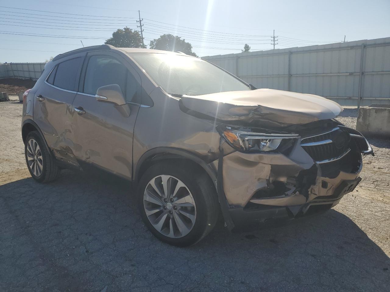 2019 Buick Encore VIN KL4CJASB4KB723186 Copart auction photo, front end / side damage thumbnail 4