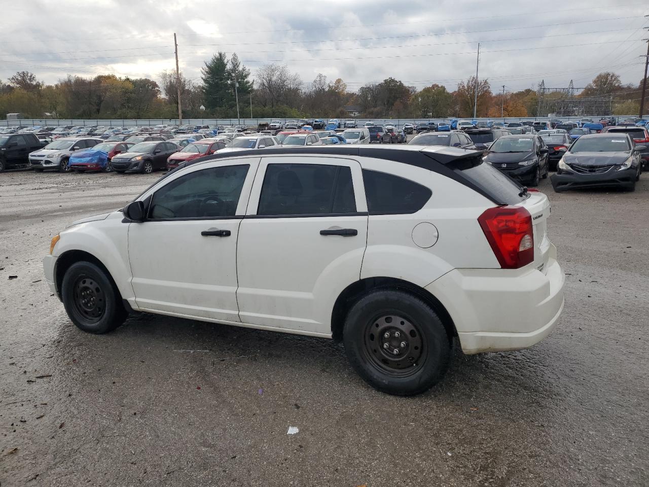 2007 Dodge Caliber VIN 1B3HB28B07D554562 Copart auction photo, side damage thumbnail 2