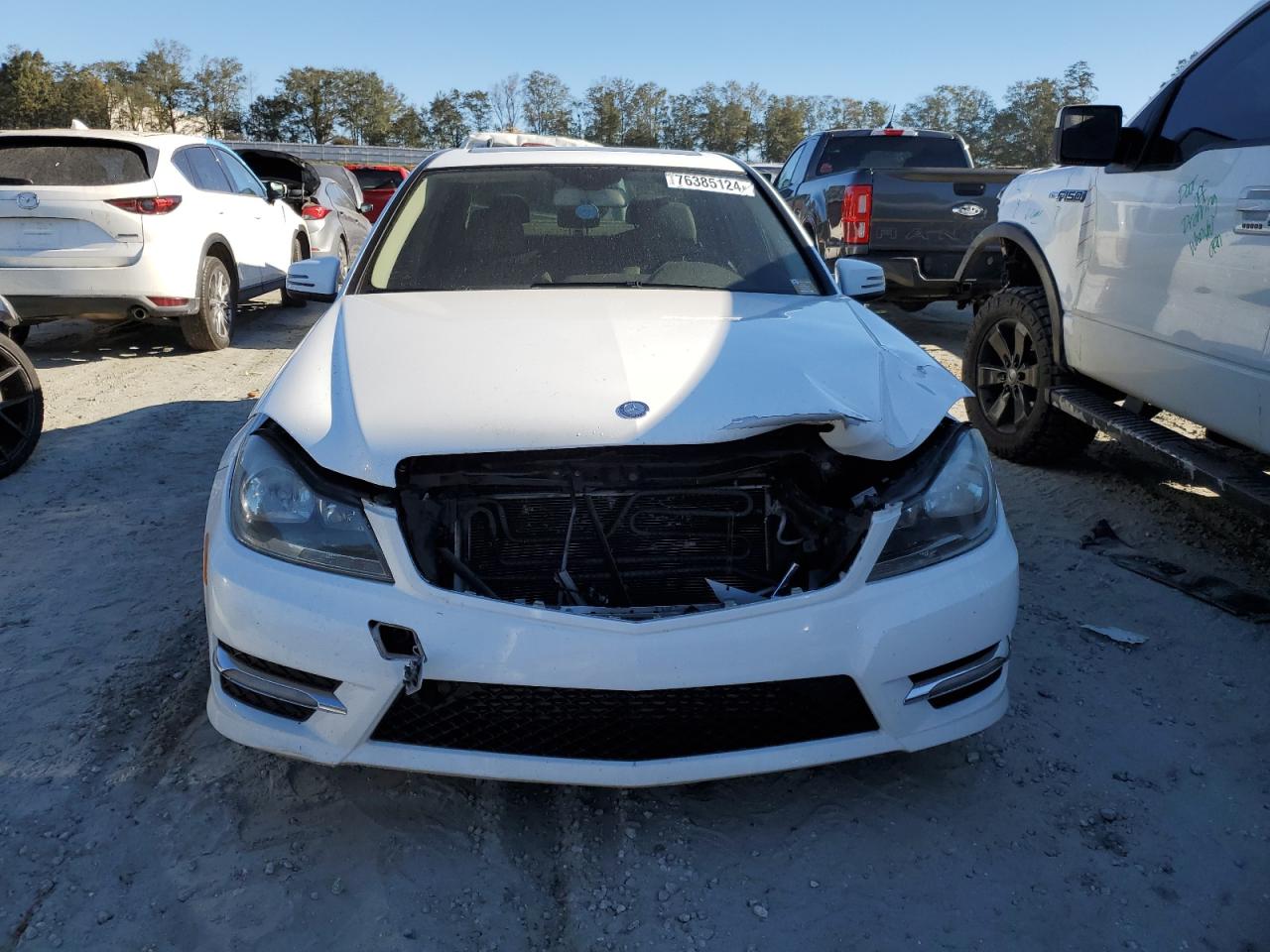 2013 Mercedes-Benz C-klasse VIN WDDGF4HB9DR270832 Copart auction photo, front end damage thumbnail 5