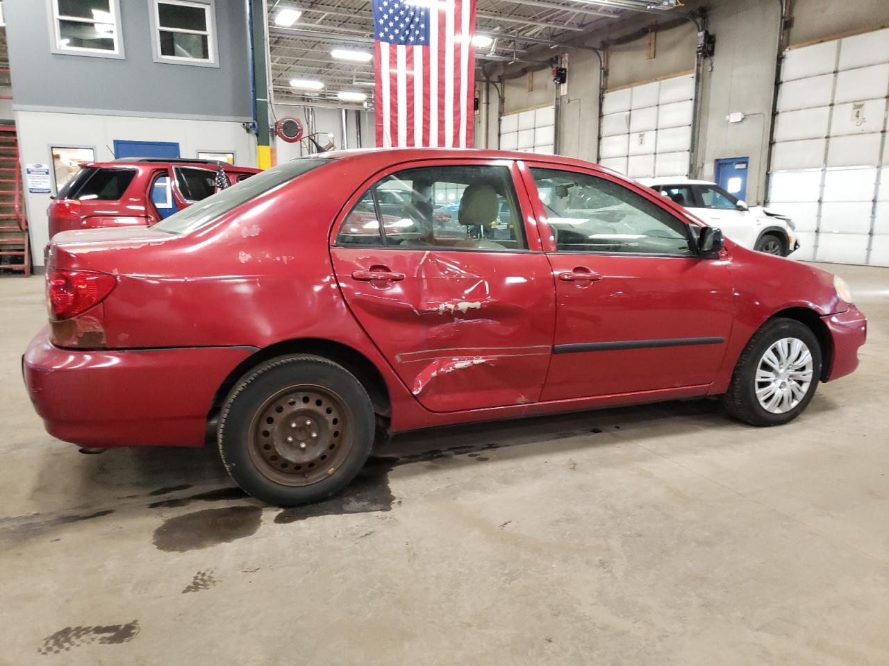 2006 Toyota Corolla VIN JTDBR32E460091324 Copart auction photo, side / front end damage thumbnail 3