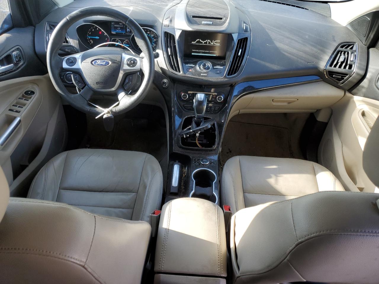 2014 Ford Escape VIN 1FMCU9J94EUE55562 Copart auction photo, front end / top/roof damage thumbnail 8