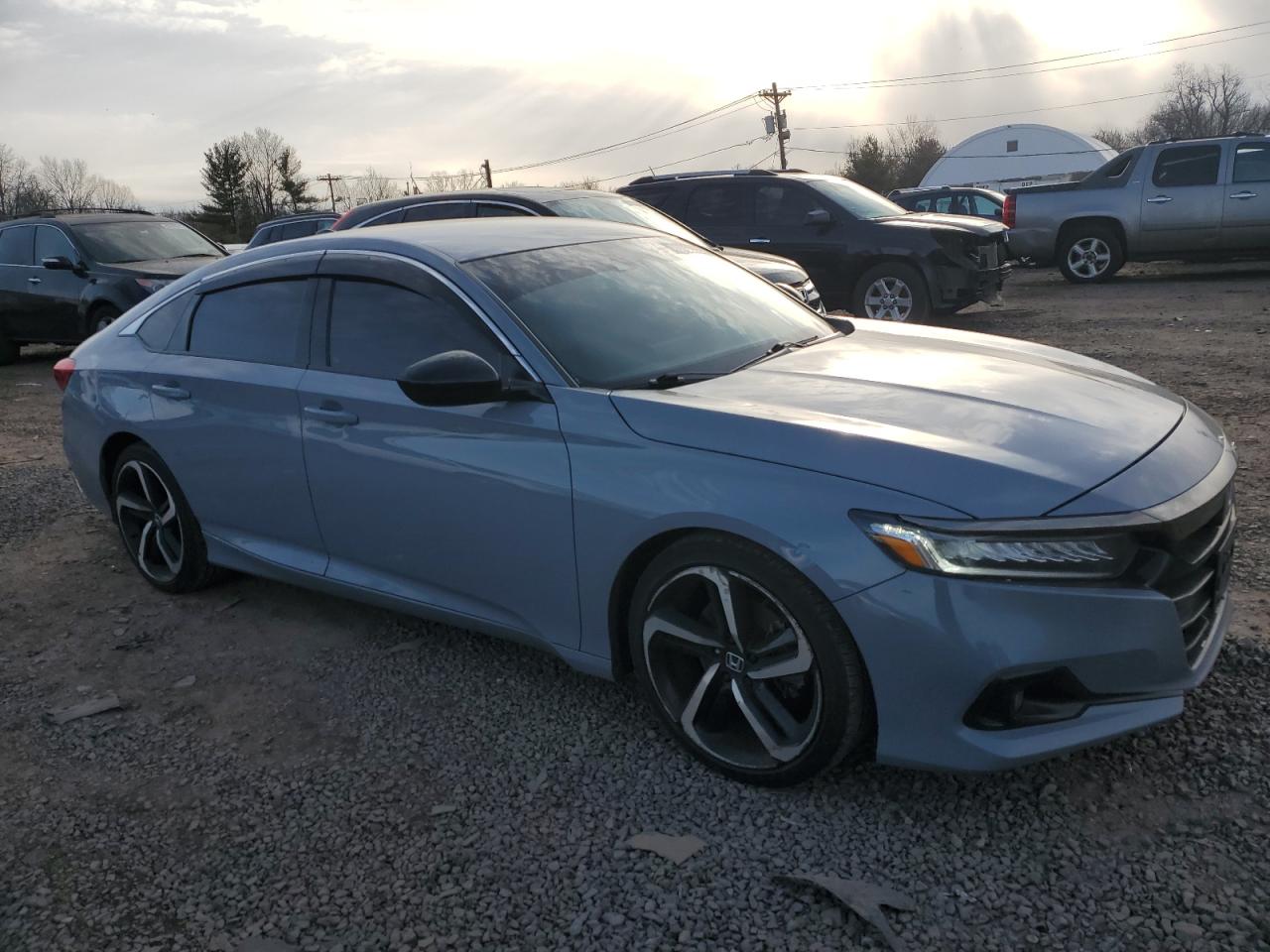 2022 Honda Accord VIN 1HGCV1F46NA067493 Copart auction photo, undercarriage damage thumbnail 4