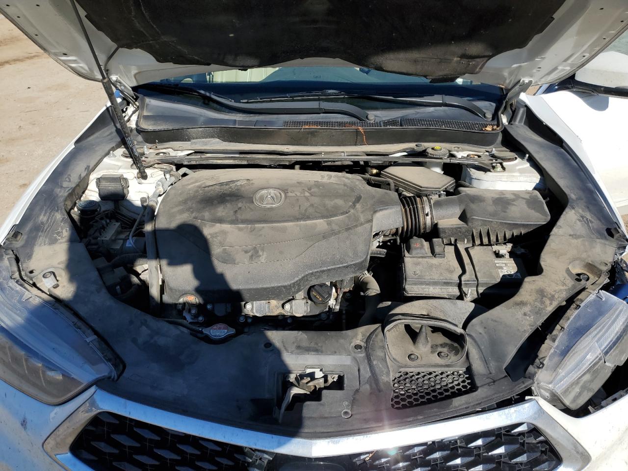 2018 Acura TLX VIN 19UUB2F57JA004599 Copart auction photo, side / front end damage thumbnail 12