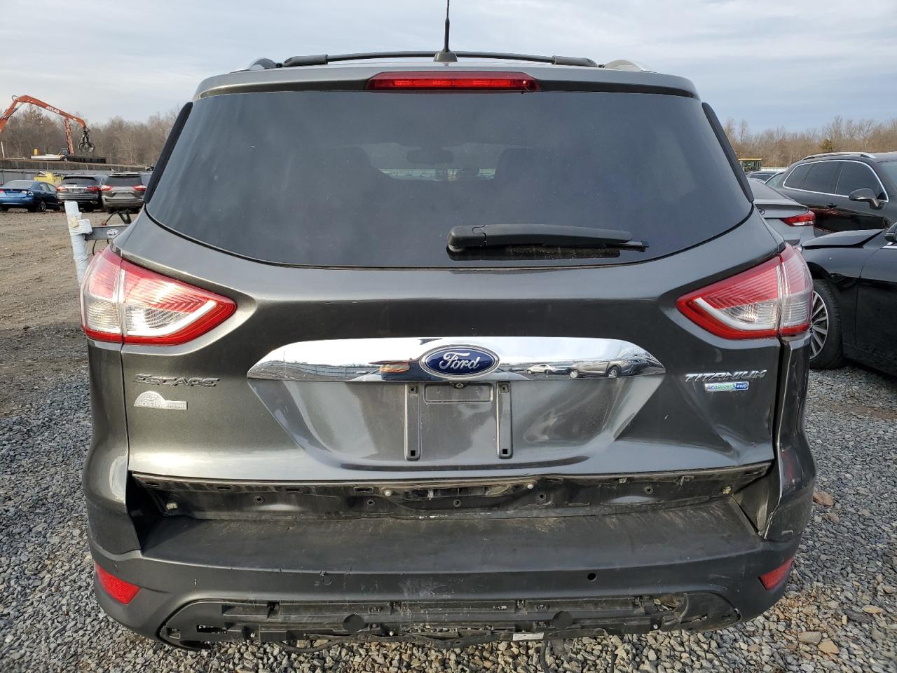 2015 Ford Escape VIN 1FMCU9J9XFUB11137 Copart auction photo, rear end damage thumbnail 6