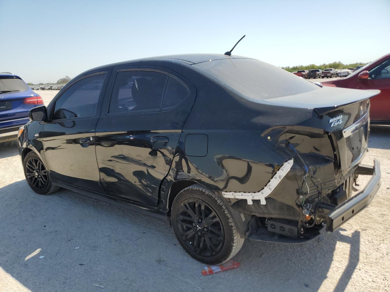 2022 Mitsubishi Mirage VIN ML32FUFJXNHF07131 Copart auction photo, rear end / minor dent/scratches damage thumbnail 2