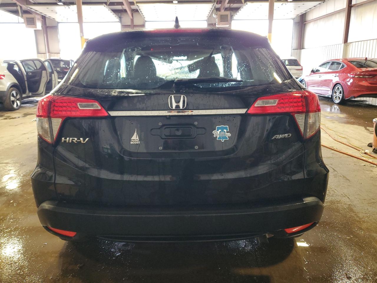 2020 Honda HR-V VIN 3CZRU6H39LG702504 Copart auction photo, top/roof / side damage thumbnail 6