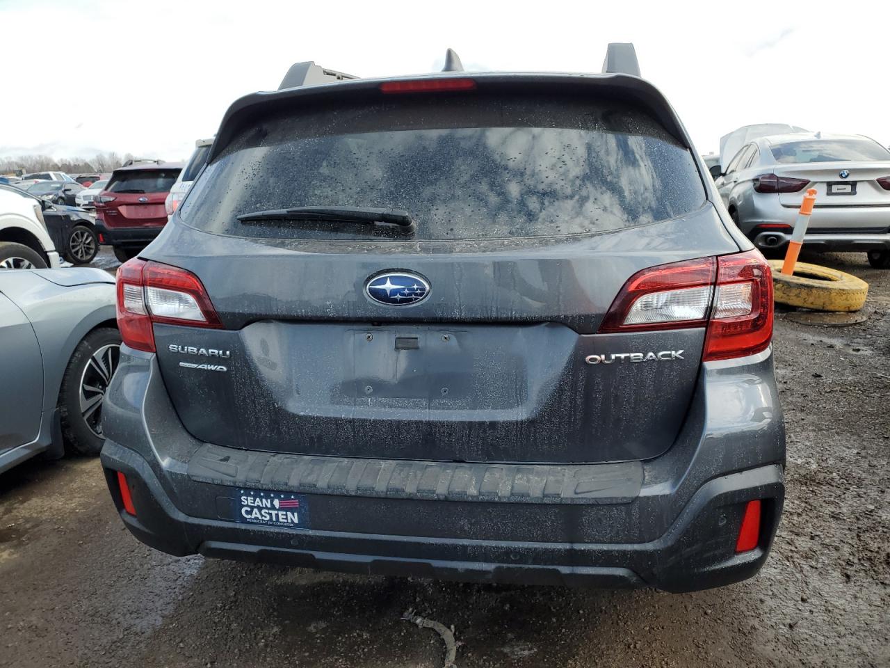 2018 Subaru Outback VIN 4S4BSANC5J3268517 Copart auction photo, front end / stripped damage thumbnail 6