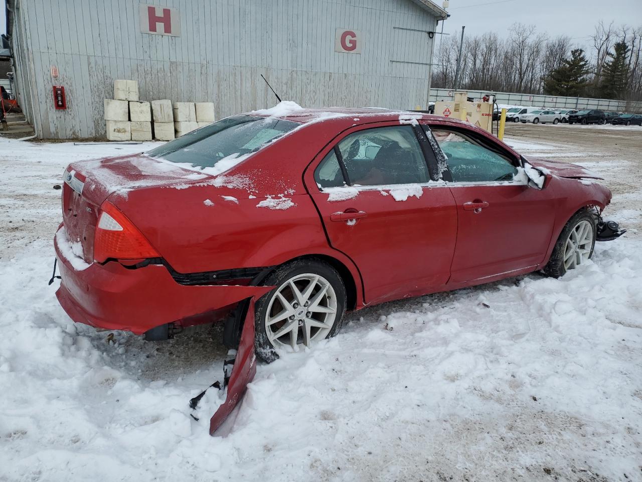 2010 Ford Fusion VIN 3FAHP0JA7AR422084 Copart auction photo, front end / all over damage thumbnail 3