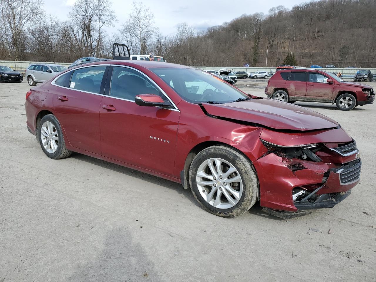 2018 Chevrolet Malibu VIN 1G1ZD5ST6JF220363 Copart auction photo, front end damage thumbnail 4