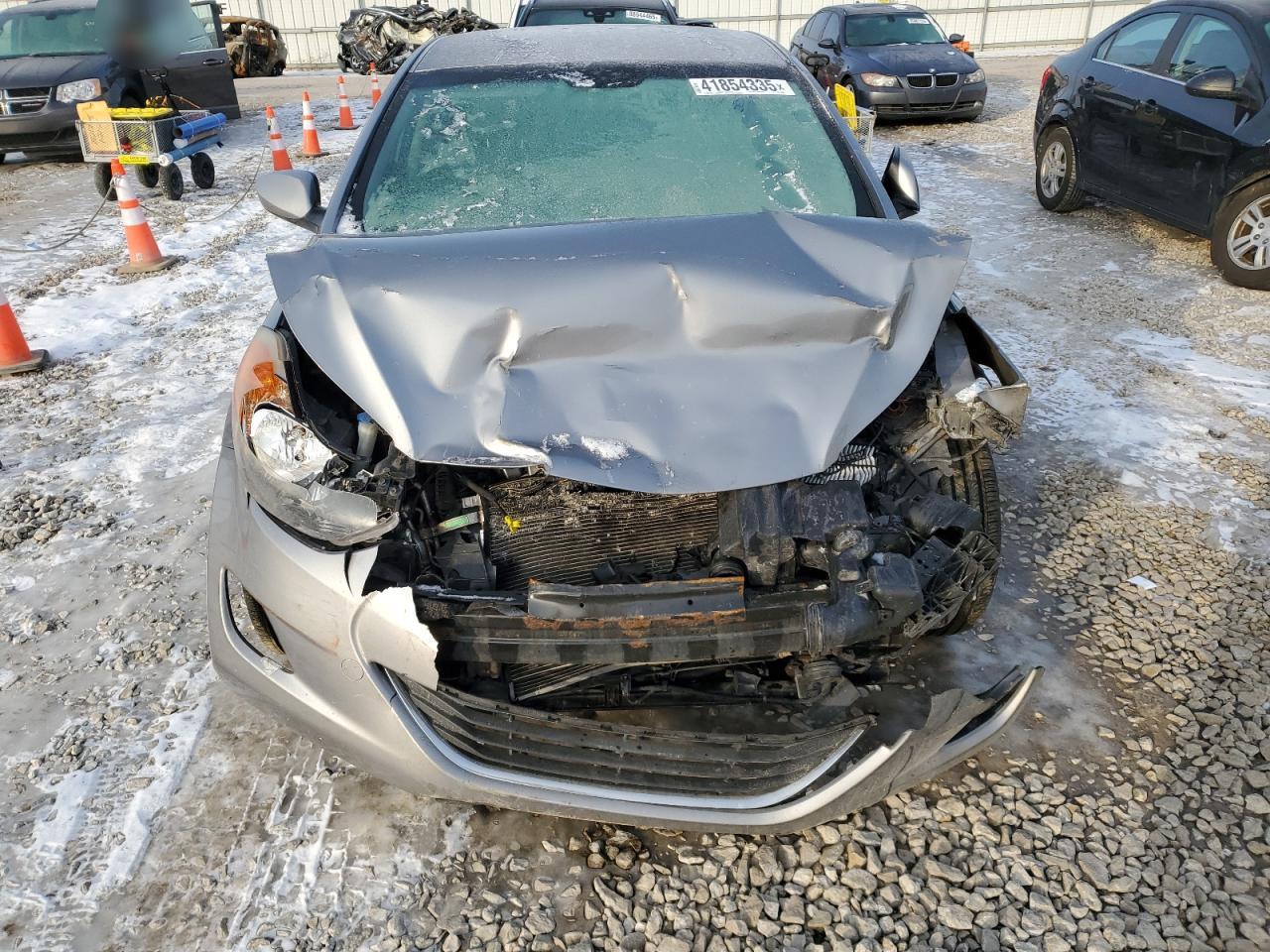 2013 Hyundai Elantra VIN KMHDH4AEXDU559626 Copart auction photo, front end damage thumbnail 5