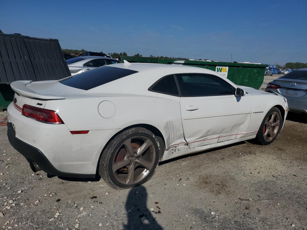 2015 Chevrolet Camaro VIN 2G1FD1E35F9268332 Copart auction photo, front end / side damage thumbnail 3