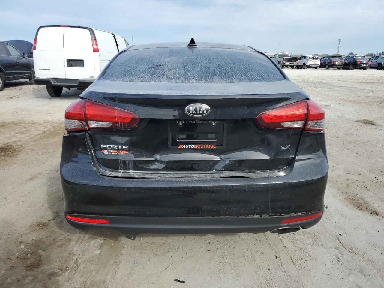2017 KIA Forte VIN 3KPFL4A8XHE089415 Copart auction photo, rear end damage thumbnail 6