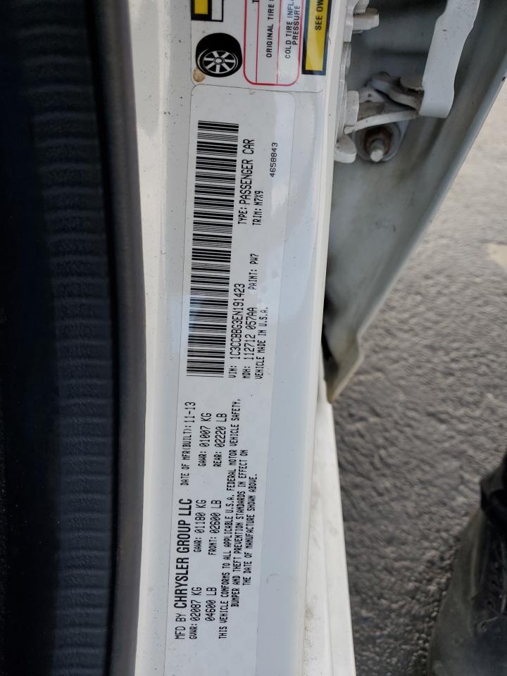 2014 Chrysler 200 VIN 1C3CCBBG3EN191423 Copart auction photo, side damage thumbnail 12