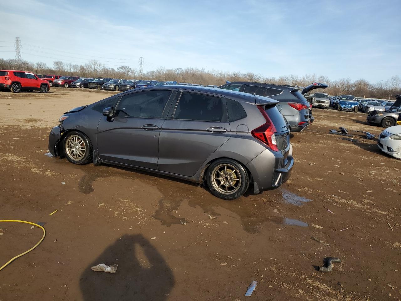 2017 Honda Fit VIN 3HGGK5G51HM700577 Copart auction photo, front end / side damage thumbnail 2