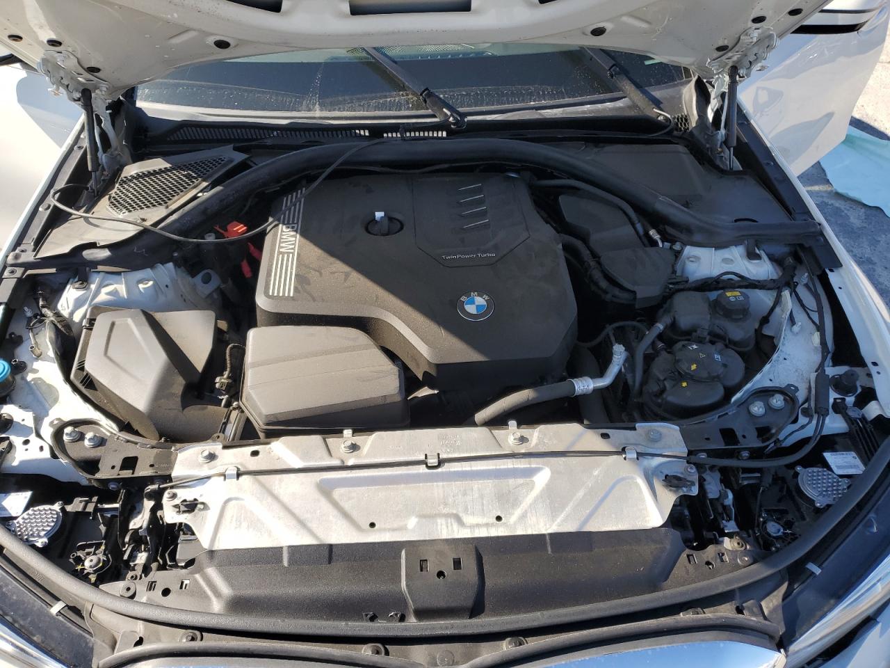 2020 BMW 3er VIN 3MW5R1J06L8B42263 Copart auction photo, front end / side damage thumbnail 12