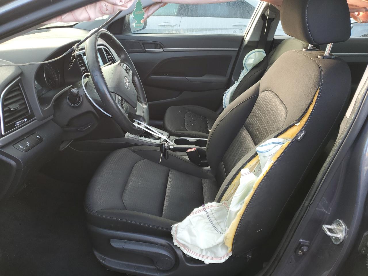 2017 Hyundai Elantra VIN KMHD84LF6HU289239 Copart auction photo, side / top/roof damage thumbnail 7