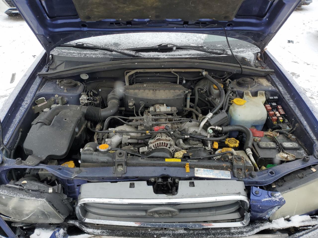 2003 Subaru Forester VIN JF1SG63623H727353 Copart auction photo, front end damage thumbnail 12