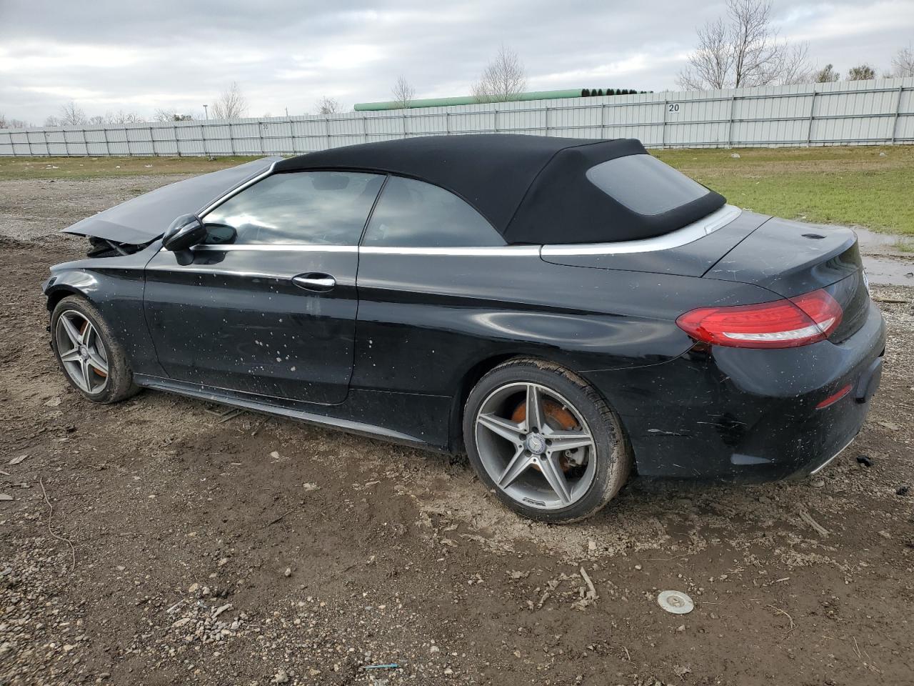 2017 Mercedes-Benz C-klasse VIN WDDWK4JB0HF498145 Copart auction photo, front end / minor dent/scratches damage thumbnail 2