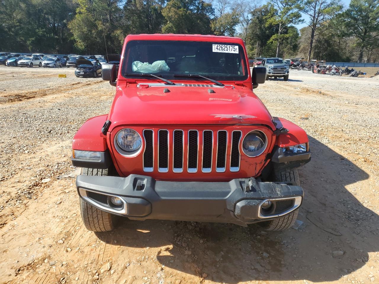 2020 Jeep Wrangler VIN 1C4HJXENXLW175550 Copart auction photo, front end damage thumbnail 5