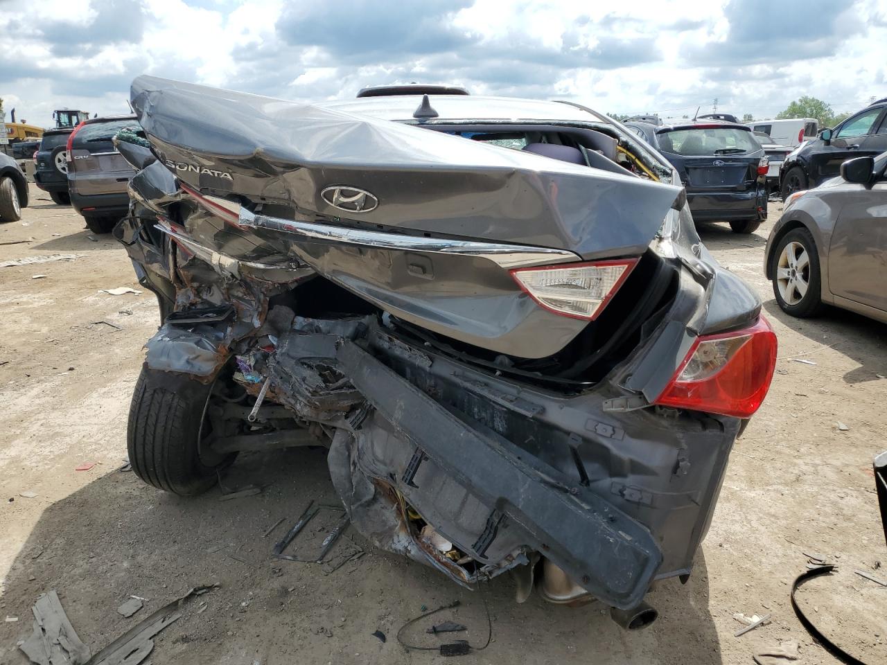 2013 Hyundai Sonata VIN 5NPEB4AC3DH593216 Copart auction photo, all over damage thumbnail 6