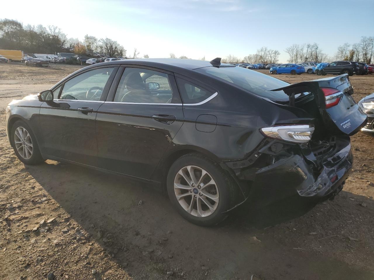 2020 Ford Fusion VIN 3FA6P0HD1LR257594 Copart auction photo, front end / rear end damage thumbnail 2