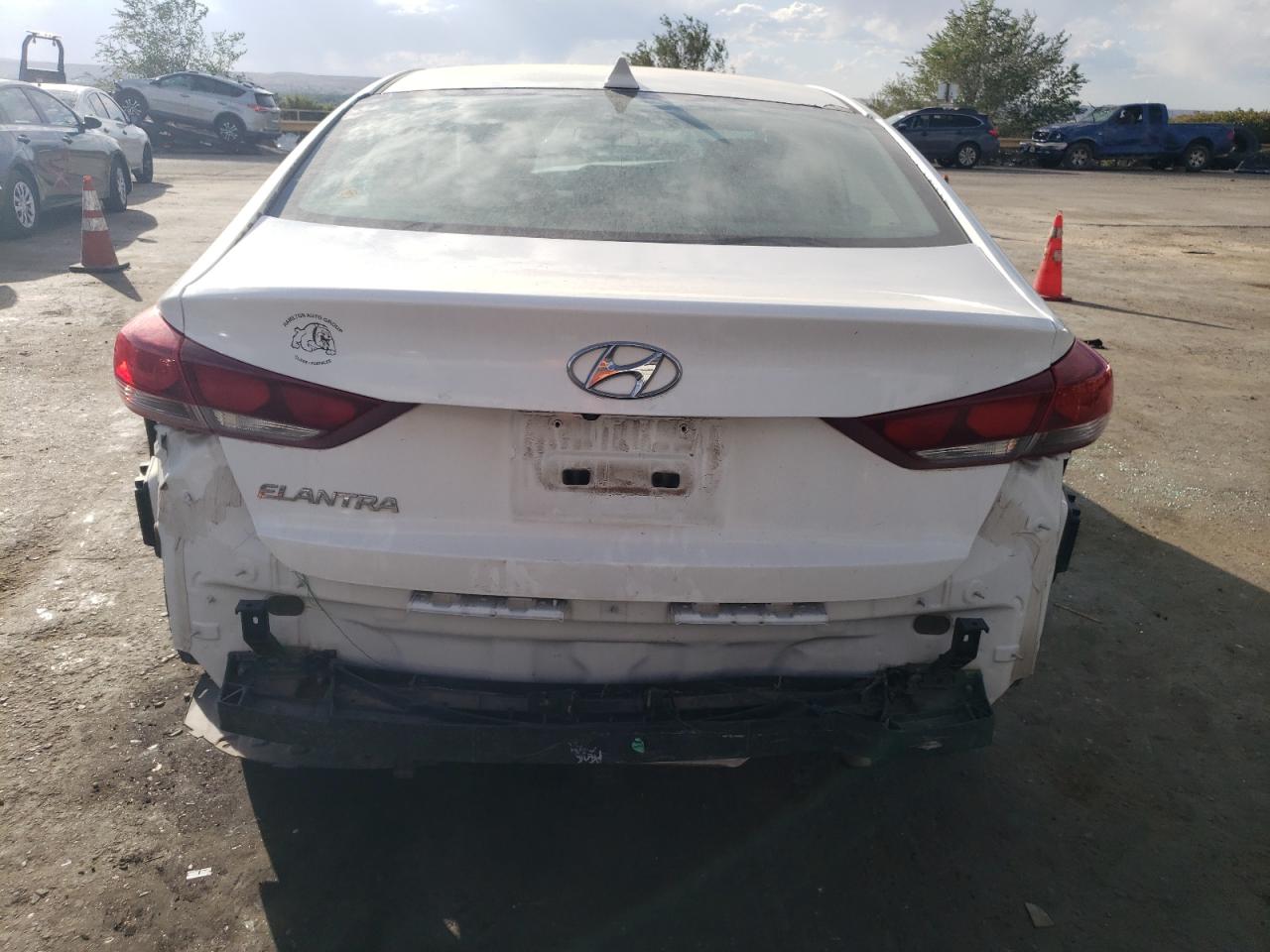 2017 Hyundai Elantra VIN 5NPD84LF6HH036940 Copart auction photo, front end / rear end damage thumbnail 6