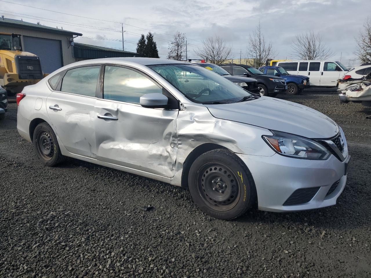 2018 Nissan Sentra VIN 3N1AB7AP6JY280374 Copart auction photo, front end / side damage thumbnail 4