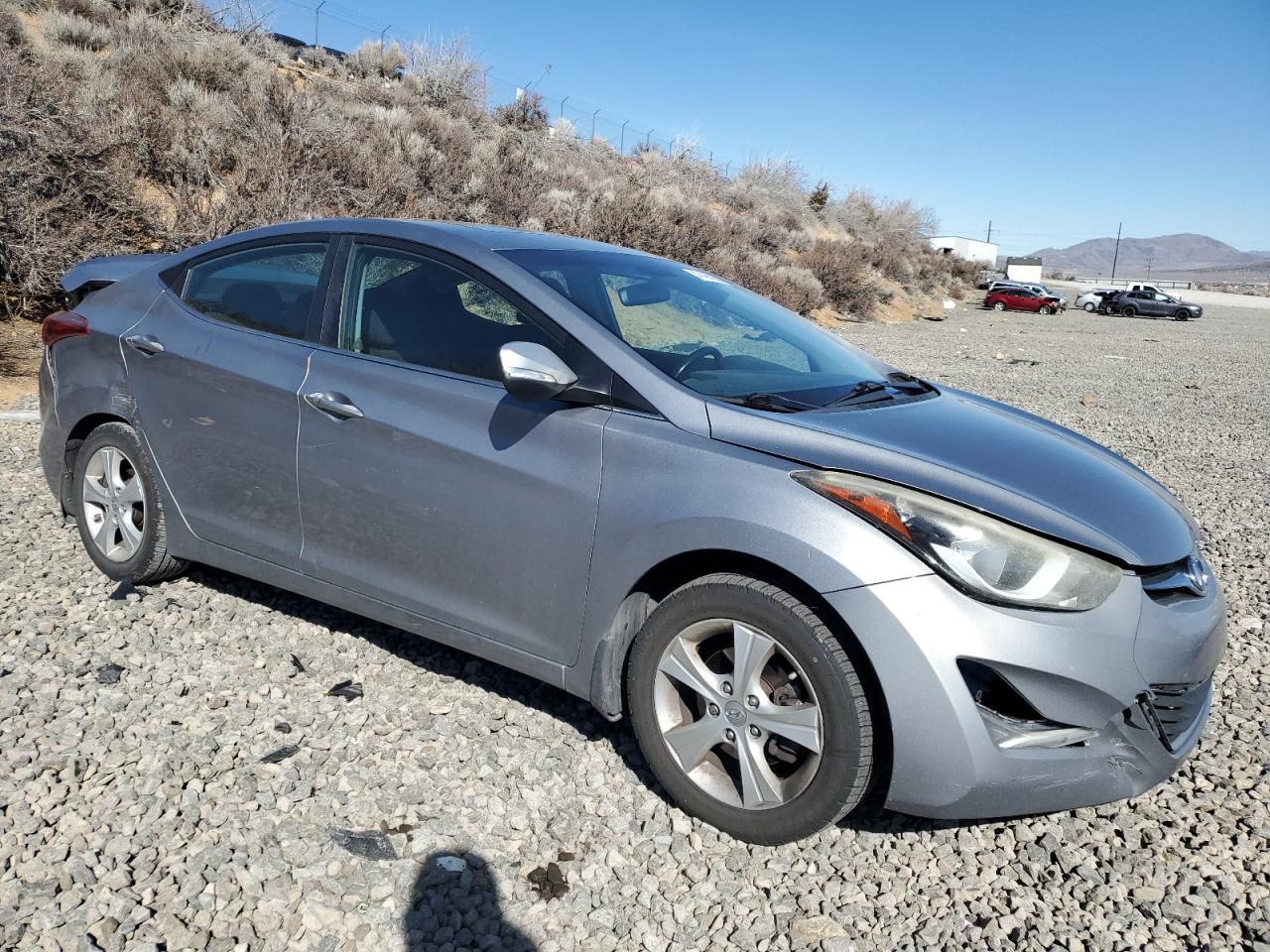 2016 Hyundai Elantra VIN KMHDH4AE8GU504628 Copart auction photo, rear end damage thumbnail 4