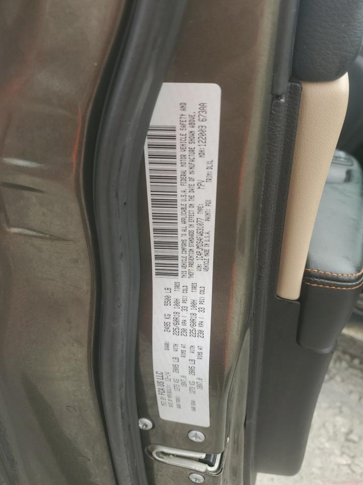 2015 Jeep Grand Cherokee VIN 1C4PJMDS4FW631077 Copart auction photo, rear end / side damage thumbnail 15