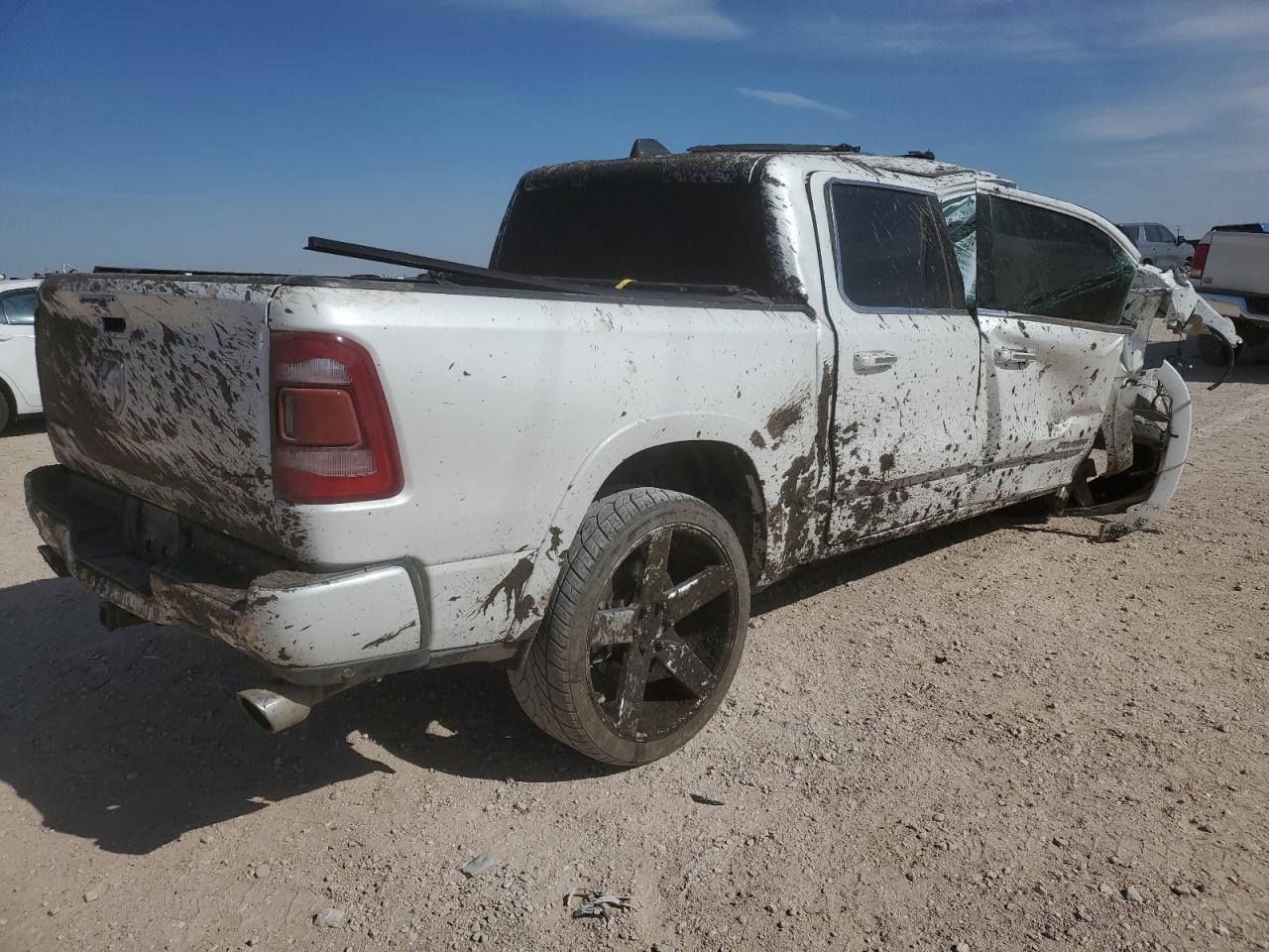 2019 RAM 1500 VIN 1C6SRFHT3KN660580 Copart auction photo, front end / all over damage thumbnail 3