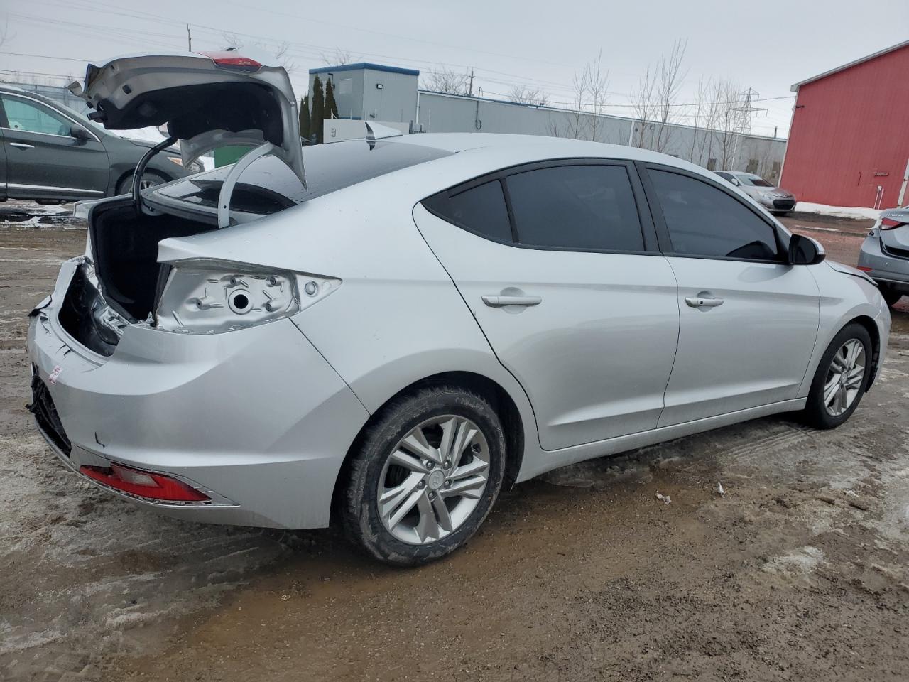 2019 Hyundai Elantra VIN KMHD84LFXKU878012 Copart auction photo, rear end damage thumbnail 3
