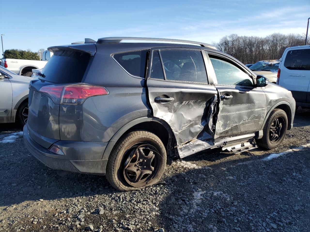 2018 Toyota RAV 4 VIN 2T3ZFREV5JW450643 Copart auction photo, side damage thumbnail 3