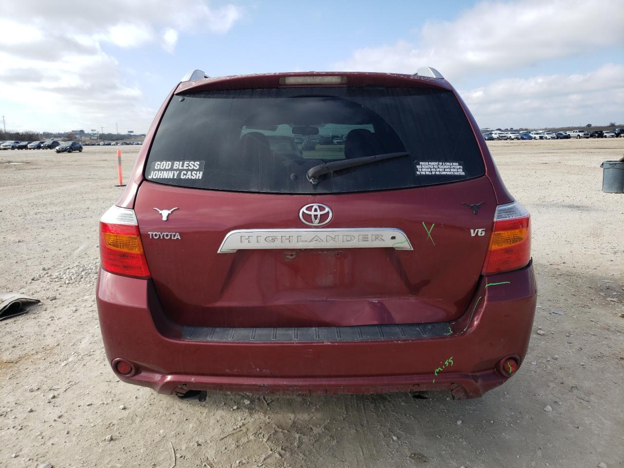 2009 Toyota Highlander VIN JTEDS42A592079445 Copart auction photo, rear end / front end damage thumbnail 6
