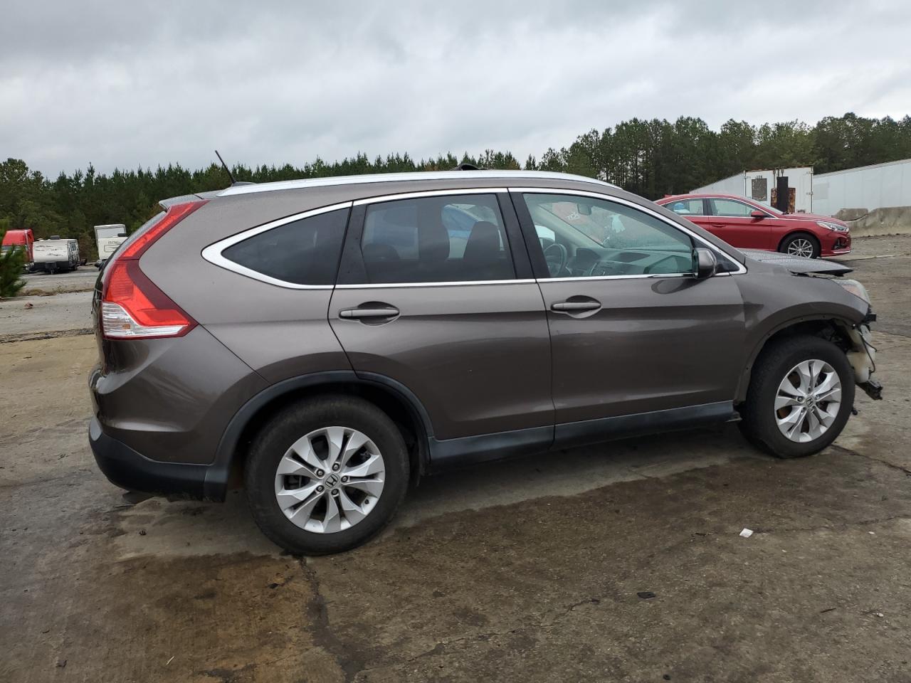 2014 Honda CR-V VIN 2HKRM3H73EH545229 Copart auction photo, front end damage thumbnail 3