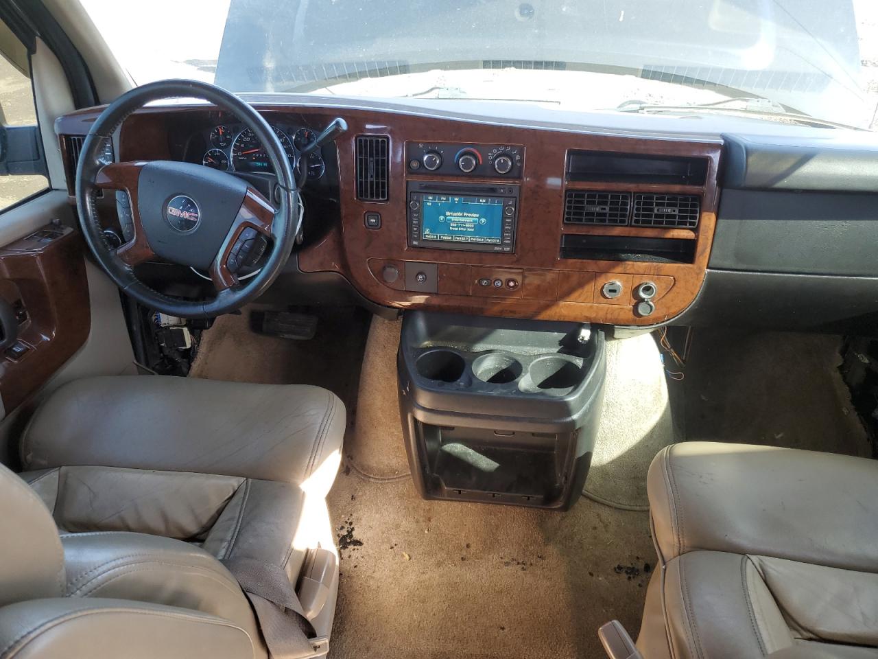 2011 GMC Savana VIN 1GDS7DC48B1172487 Copart auction photo, side damage thumbnail 8