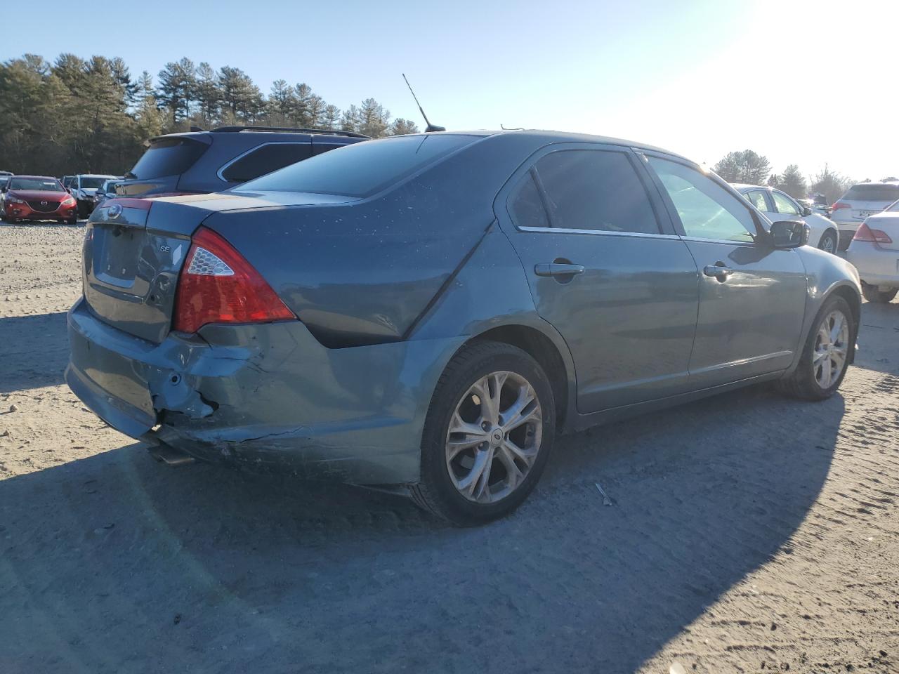 2012 Ford Fusion VIN 3FAHP0HA2CR404245 Copart auction photo, rear end damage thumbnail 3