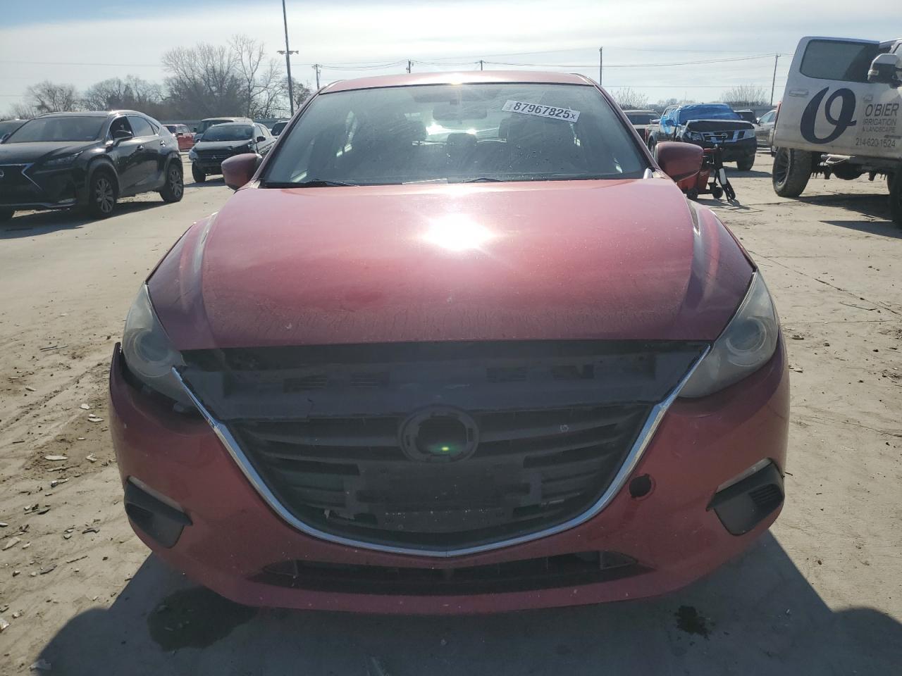 2014 Mazda 3 VIN JM1BM1M78E1158274 Copart auction photo, front end / rear end damage thumbnail 5