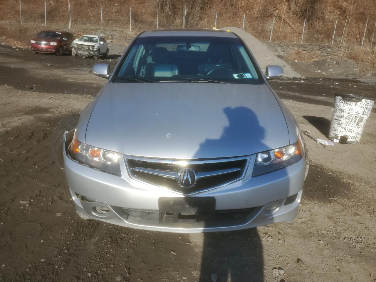 2007 Acura TSX VIN JH4CL96827C020599 Copart auction photo, front end / side damage thumbnail 5