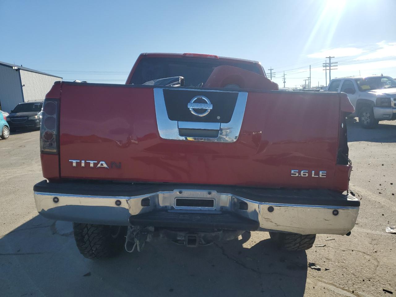2007 Nissan Titan VIN 1N6AA07B57N205848 Copart auction photo, all over / undercarriage damage thumbnail 6