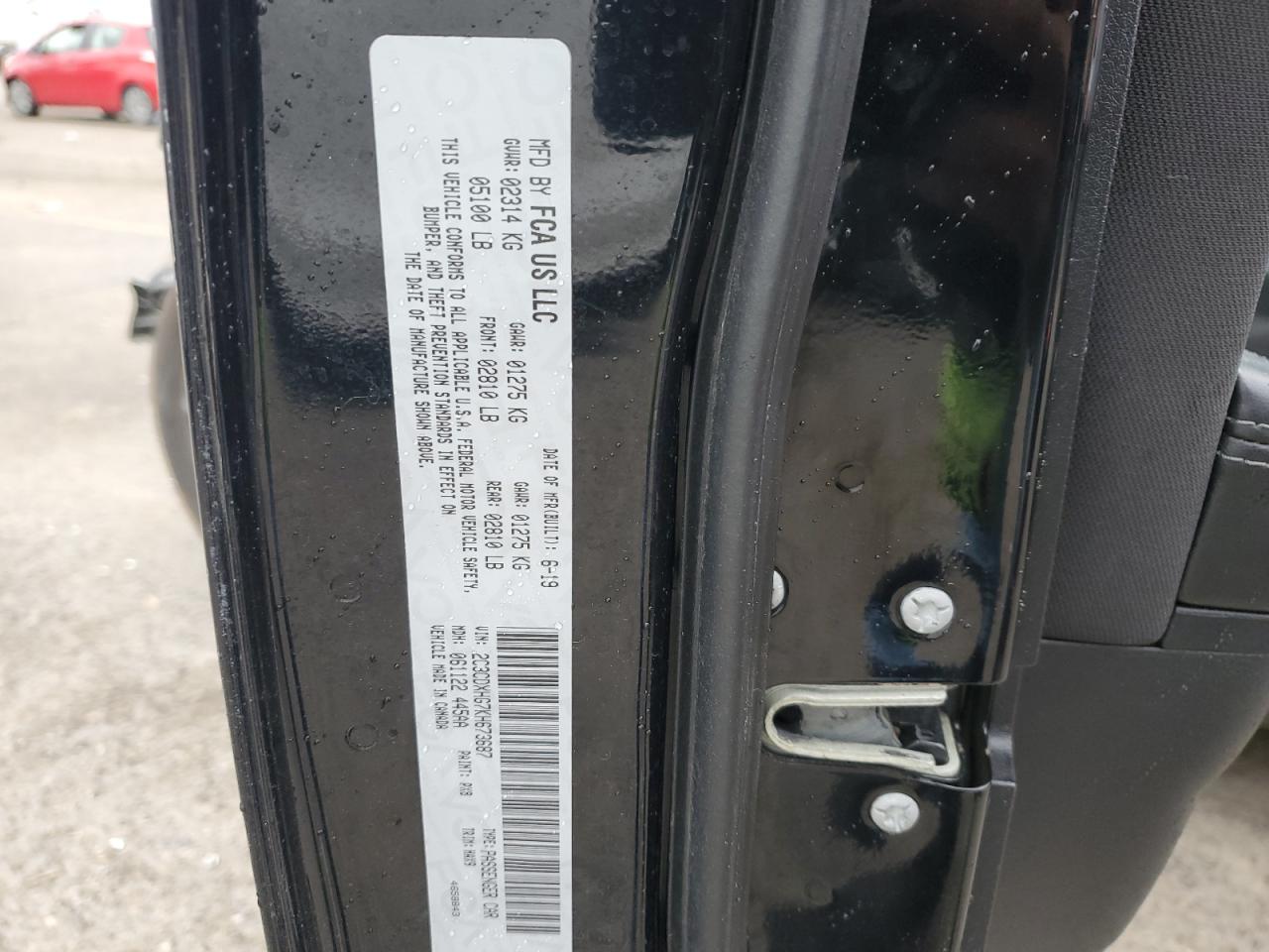 2019 Dodge Charger VIN 2C3CDXHG7KH673687 Copart auction photo, undercarriage / front end damage thumbnail 12