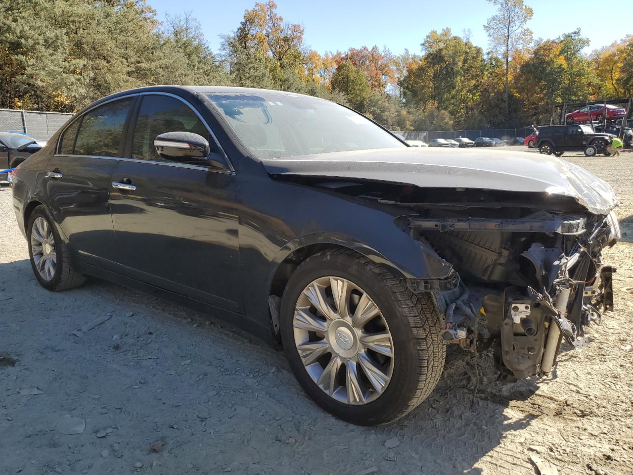 2009 Hyundai Genesis VIN KMHGC46E89U046807 Copart auction photo, front end damage thumbnail 4