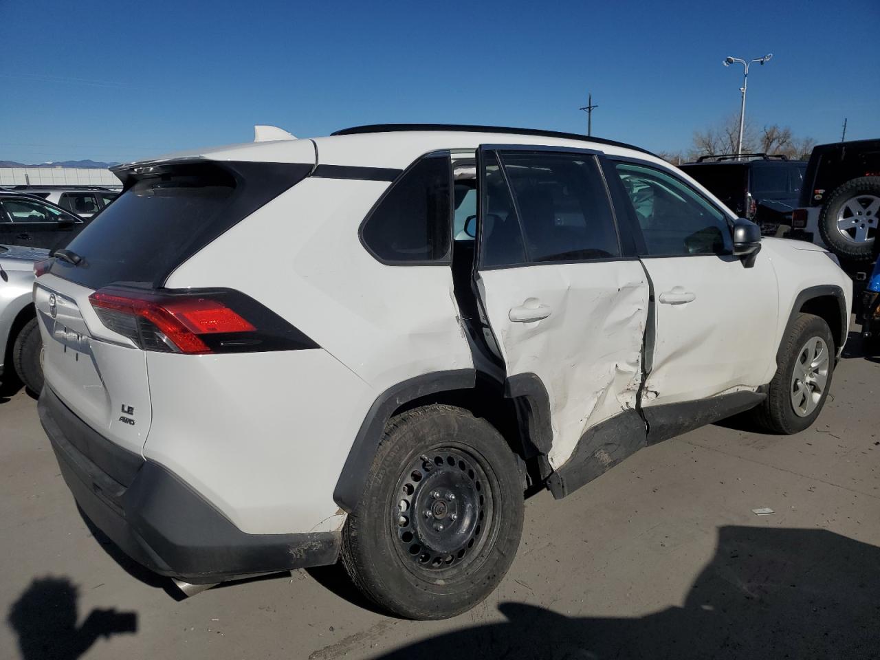 2020 Toyota RAV 4 VIN 2T3F1RFV3LC102084 Copart auction photo, side damage thumbnail 3