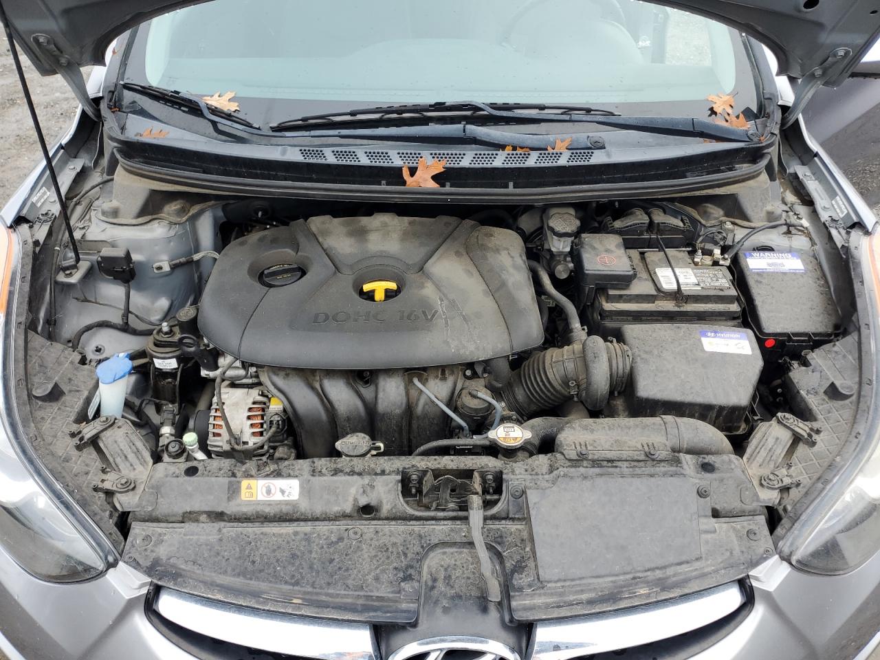 2013 Hyundai Elantra VIN KMHDH4AE8DU912963 Copart auction photo, side damage thumbnail 11