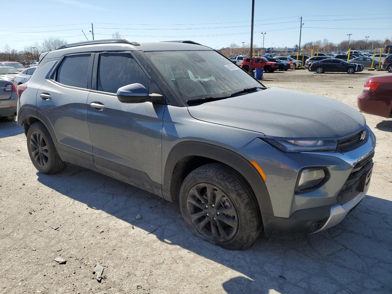 2021 Chevrolet TrailBlazer VIN KL79MRSL0MB164752 Copart auction photo, rear end / minor dent/scratches damage thumbnail 4