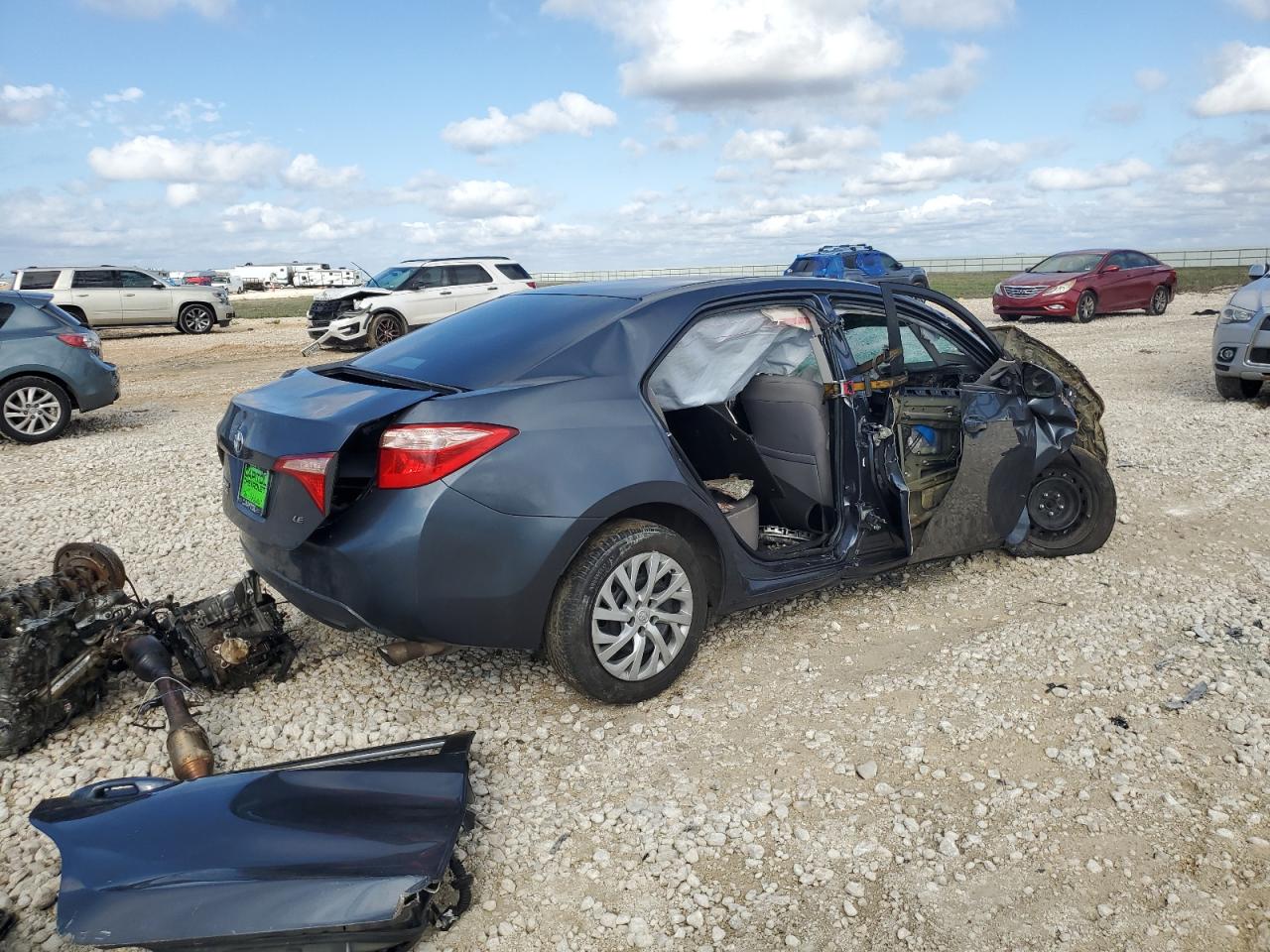 2019 Toyota Corolla VIN 5YFBURHE5KP915873 Copart auction photo, all over damage thumbnail 3